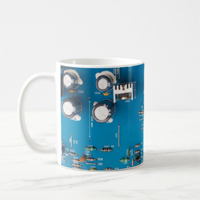 Elektroniskt kretskort kaffemugg (Vänster)