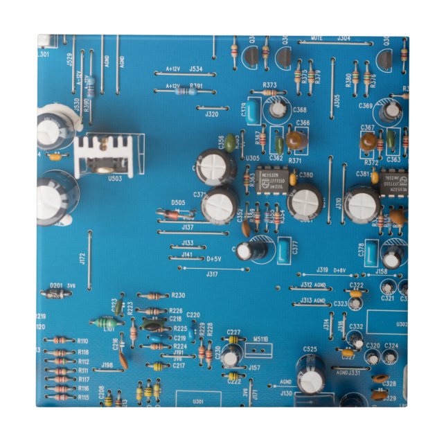 Elektroniskt kretskort kakelplatta (Framsidan)