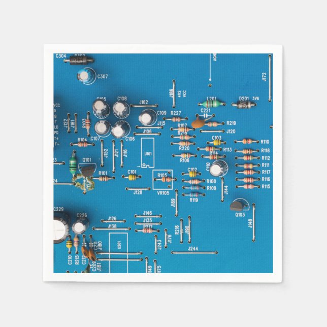 Elektroniskt kretskort pappersservett (Framsidan)