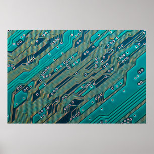 Elektroniskt kretskort som stängs av. bakgrund,bar poster