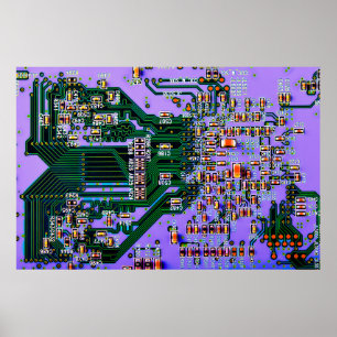 Elektroniskt kretskort som stängs av. bakgrund,bar poster