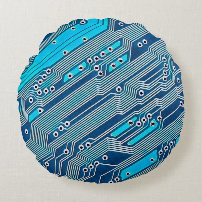 Elektroniskt kretskort stängs. krets,kort,b rund kudde (Framsidan)