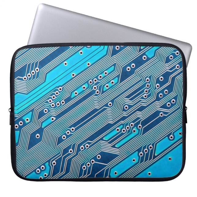 Elektroniskt kretskort stängt. krets, kort, b laptop fodral (Framsidan)