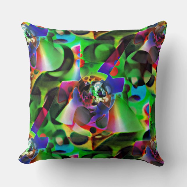 Elektroniskt planetarium med skuggor av grönt kudde (Framsida)