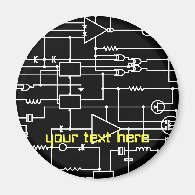 elektroniskt projekt magnet (Framsidan)