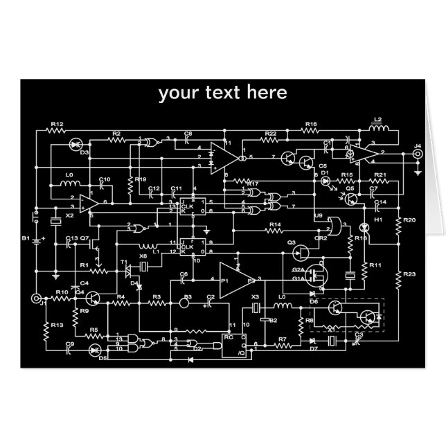 elektroniskt projektera hälsningskort (Framsidan Horizontal)