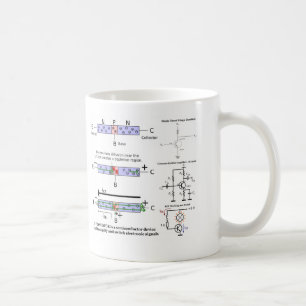 Elektroniskt signalera förstärker kaffemugg
