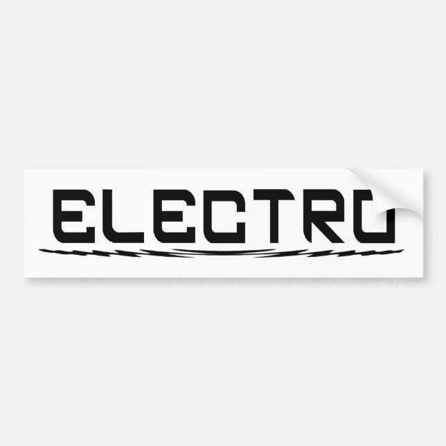 Elektrostötfångare Bildekal (Framsidan)