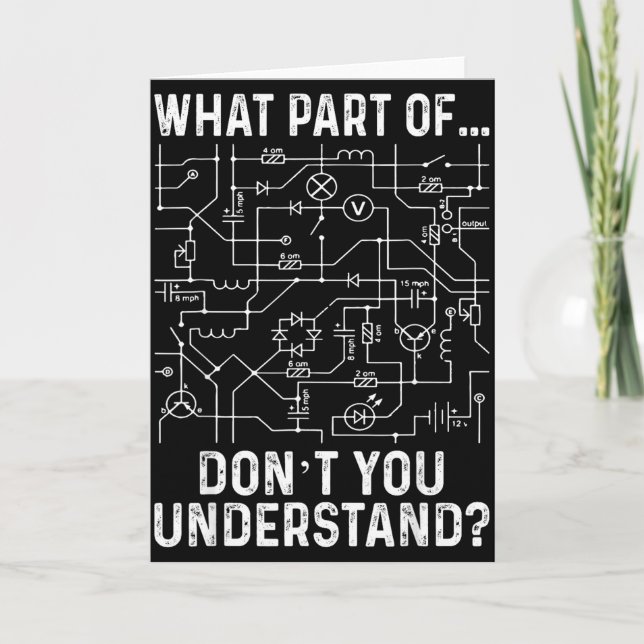 Elektroteknik Elektroingenjör Män  Kort (Framsida)