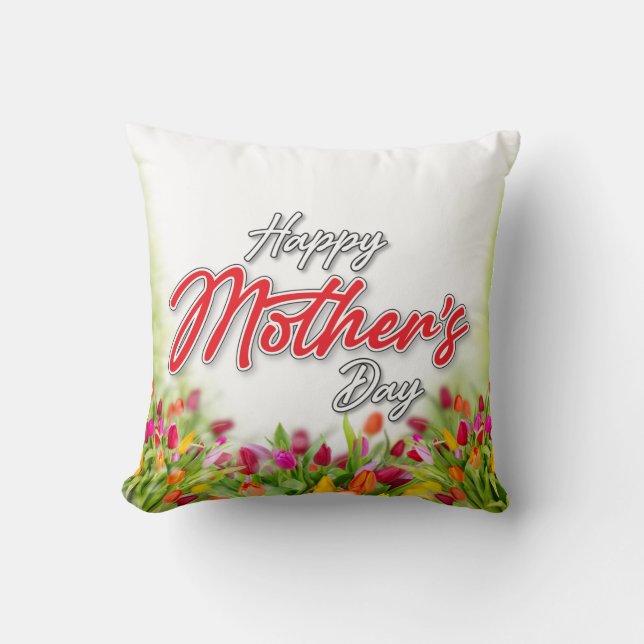 Elelgant Colorful Mor Day Design Pillow Kudde (Framsida)