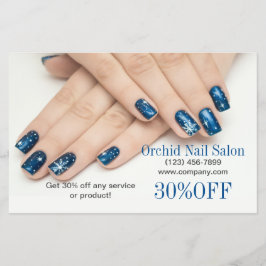 Elelgant Esthetician SPA Nail Salon Prisa listor Flygblad