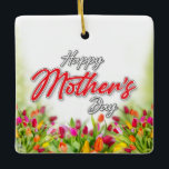 Elelgant färgglatt modernt mormorsdagsdesign keram julgransprydnad keramik<br><div class="desc">Elelgant färgglatt modernt mormorsdagsdesign prydnad</div>