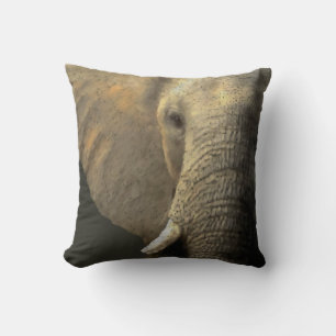 Elelphant porträtt kudde