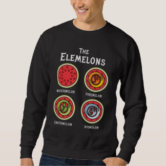 Elemelons Watermelon Fire Earth Lång Ärmad Tröja