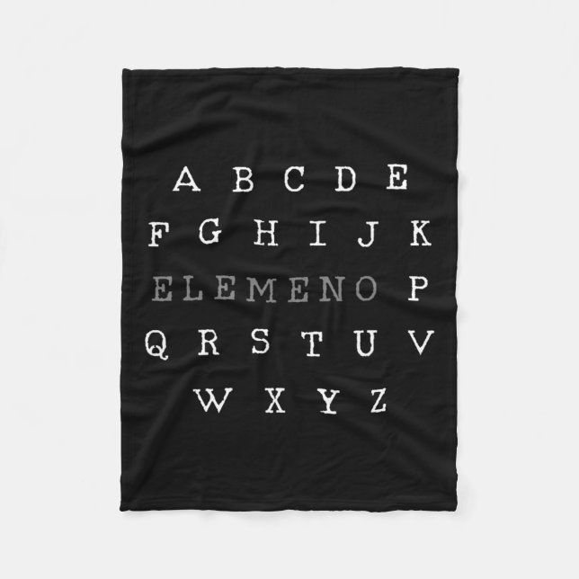 Elemeno English Teacher Gift Fleecefilt (Framsidan)