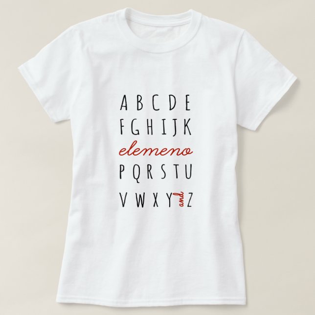 Elemeno T Shirt (Design framsida)