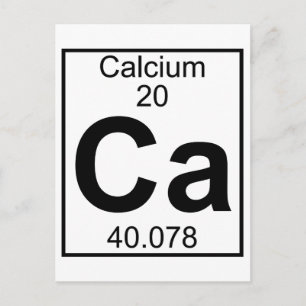 Element 020 - Ca - Kalcium (Full) Vykort