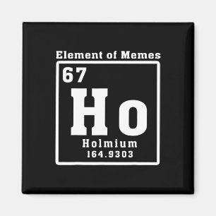 Element Av Memes Ho Holmium 67 Rolig Vetenskap Magnet