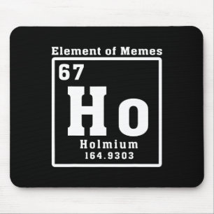 Element Av Memes Ho Holmium 67 Rolig Vetenskap Musmatta