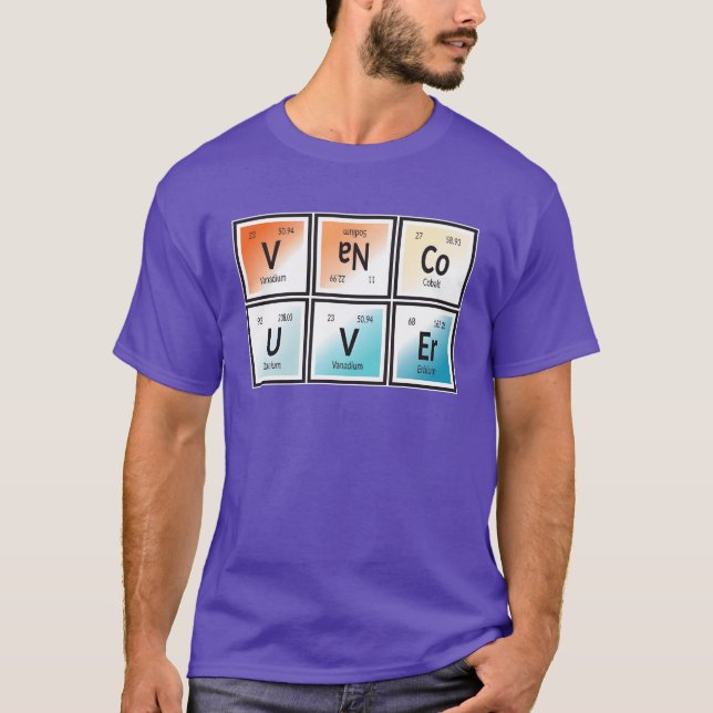 Element av Vancouver City vintage T Shirt (Framsida)