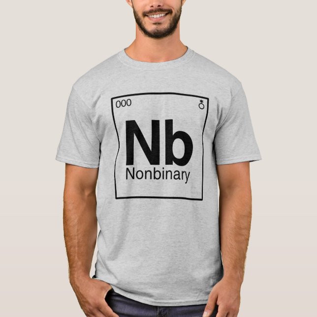 Element NB - Icke-binär periodisk tabell T Shirt (Framsida)