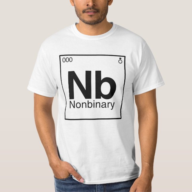 Element NB - Icke-binär periodisk tabell T Shirt (Framsida)