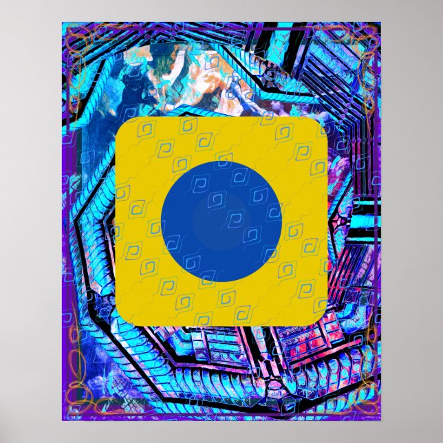 Elemental Luft inom Earth Meditation Aid Tattva Poster (Framsidan)