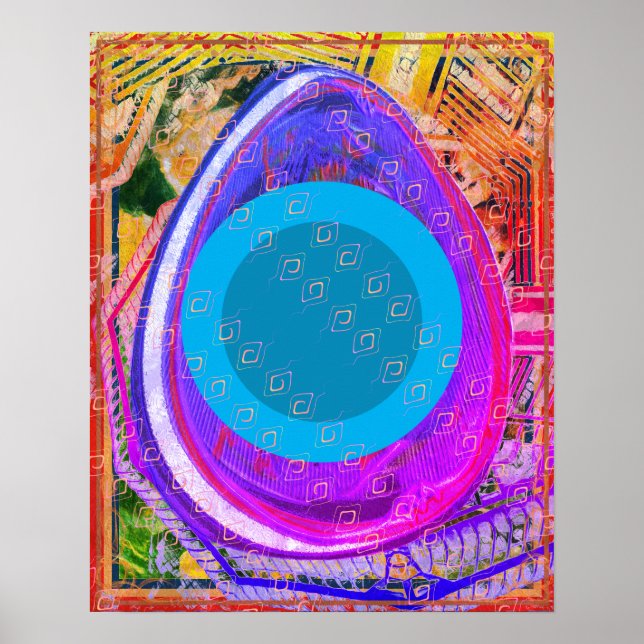 Elemental Luft inom Ether Meditation Aid Tattva Poster (Framsidan)