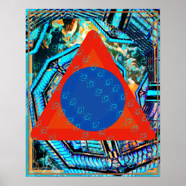 Elemental Luft inom Fire Meditation Aid Tattva Poster