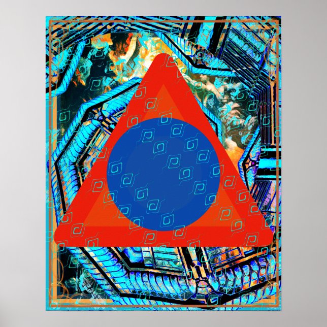 Elemental Luft inom Fire Meditation Aid Tattva Poster (Framsidan)