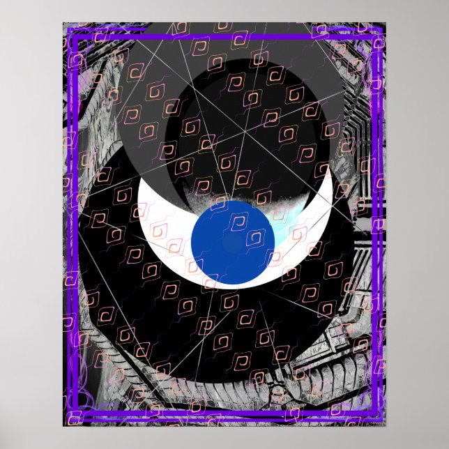 Elemental Luft inom Vatten Meditation Aid Tattva Poster (Framsidan)