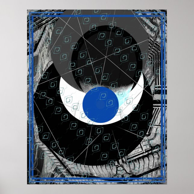 Elemental Luft inom Vatten Meditation Aid Tattva Poster (Framsidan)