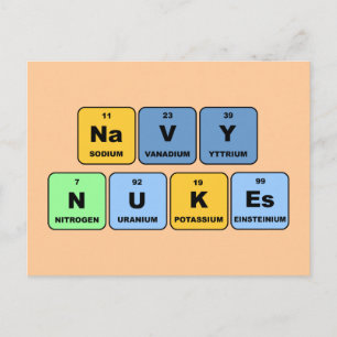 Elemental Navy Nukes Vykort