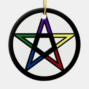 Elemental Pentacle Julgransprydnad Keramik