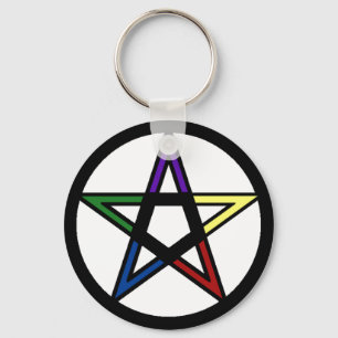 Elemental Pentacle Nyckelring