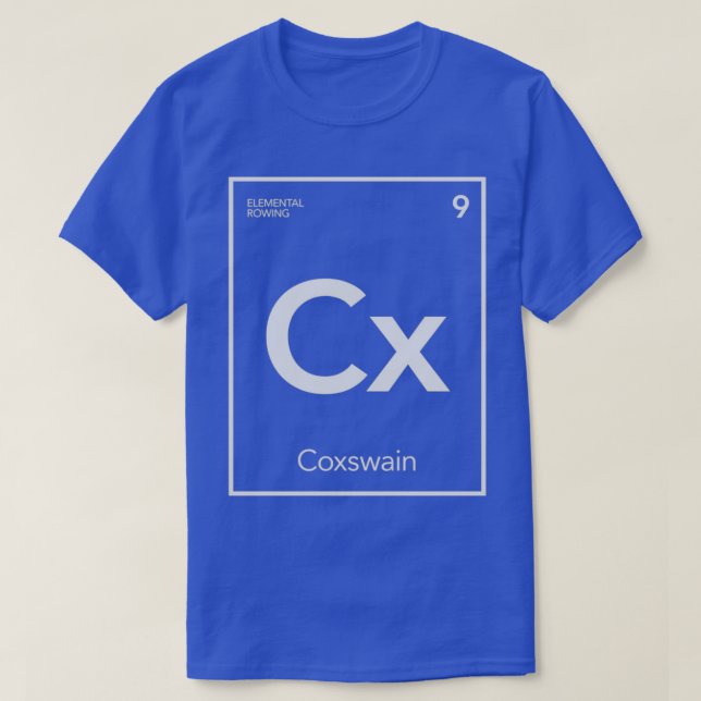 Elemental Rowing Coxswain T Shirt (Design framsida)