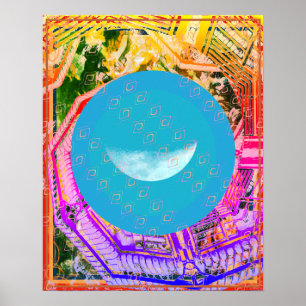 Elemental Vatten i Luft Meditation Aid Tattva Poster
