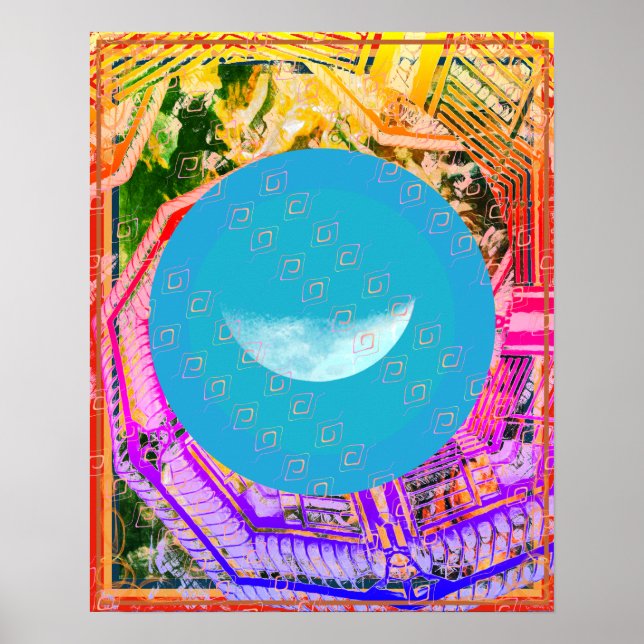 Elemental Vatten i Luft Meditation Aid Tattva Poster (Framsidan)