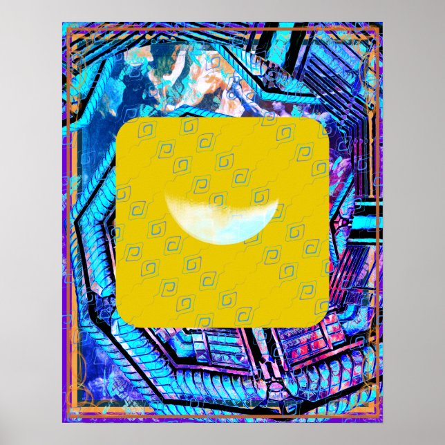 Elemental Vatten inom Earth Meditation Aid Tattva Poster (Framsidan)