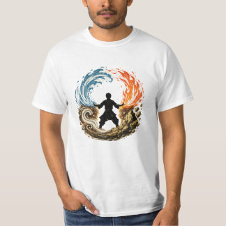 Elemental Warrior | Eld Vatten Jord Luft T-shirt