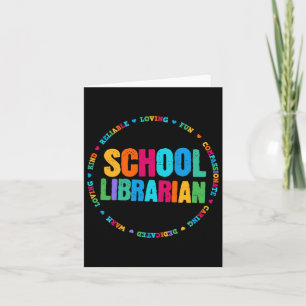Elementär Bibliotek för bibliotekarie Rainbow Colo Kort