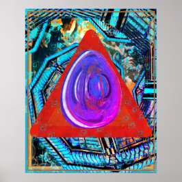 Elementär eter i Tattva för brandmeditation Poster