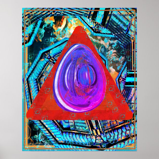 Elementär eter i Tattva för brandmeditation Poster (Framsidan)