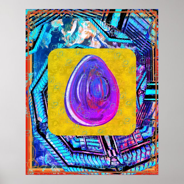 Elementär eter inom Earth Meditation Aid Tattva Poster (Framsidan)