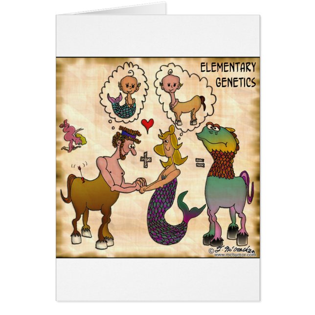 Elementär genetik hälsningskort (Framsidan)