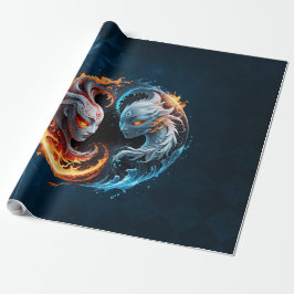 Elementär harmoni, yin och yang av naturen. presentpapper