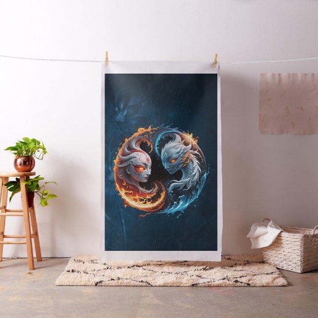 Elementär harmoni, yin och yang av naturen. tyg (In Situ)