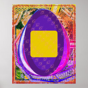 Elementär jord inom Ether Meditation Aid Tattva Poster