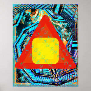 Elementär jord inom Fire Meditation Aid Tattva Poster