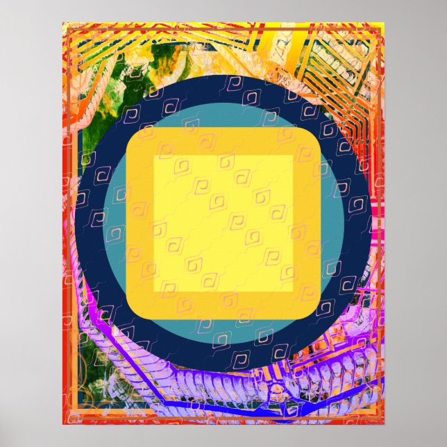 Elementär jord inom Luft Meditation Aid Tattva Poster (Framsidan)